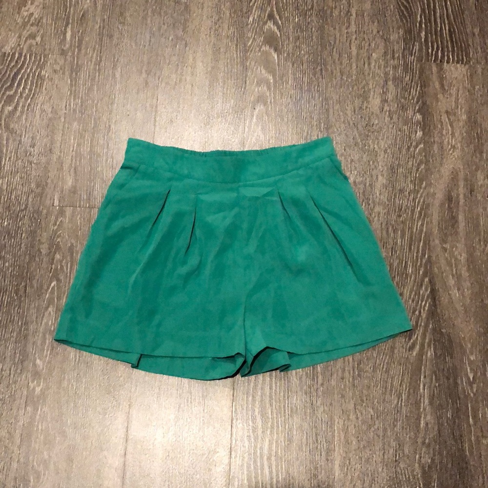 Saks Off Fifth Flowy Green Shorts